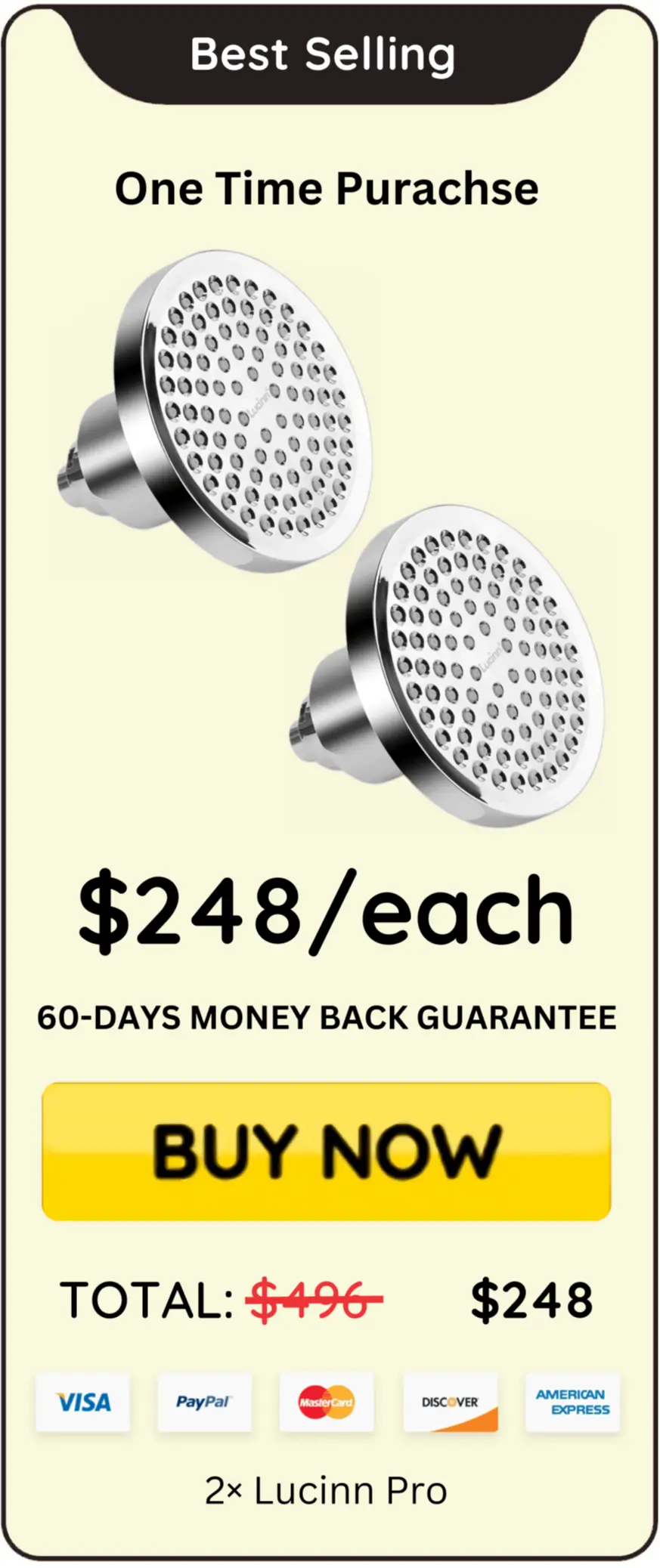Lucinn Pro Filtered Showerhead offer price